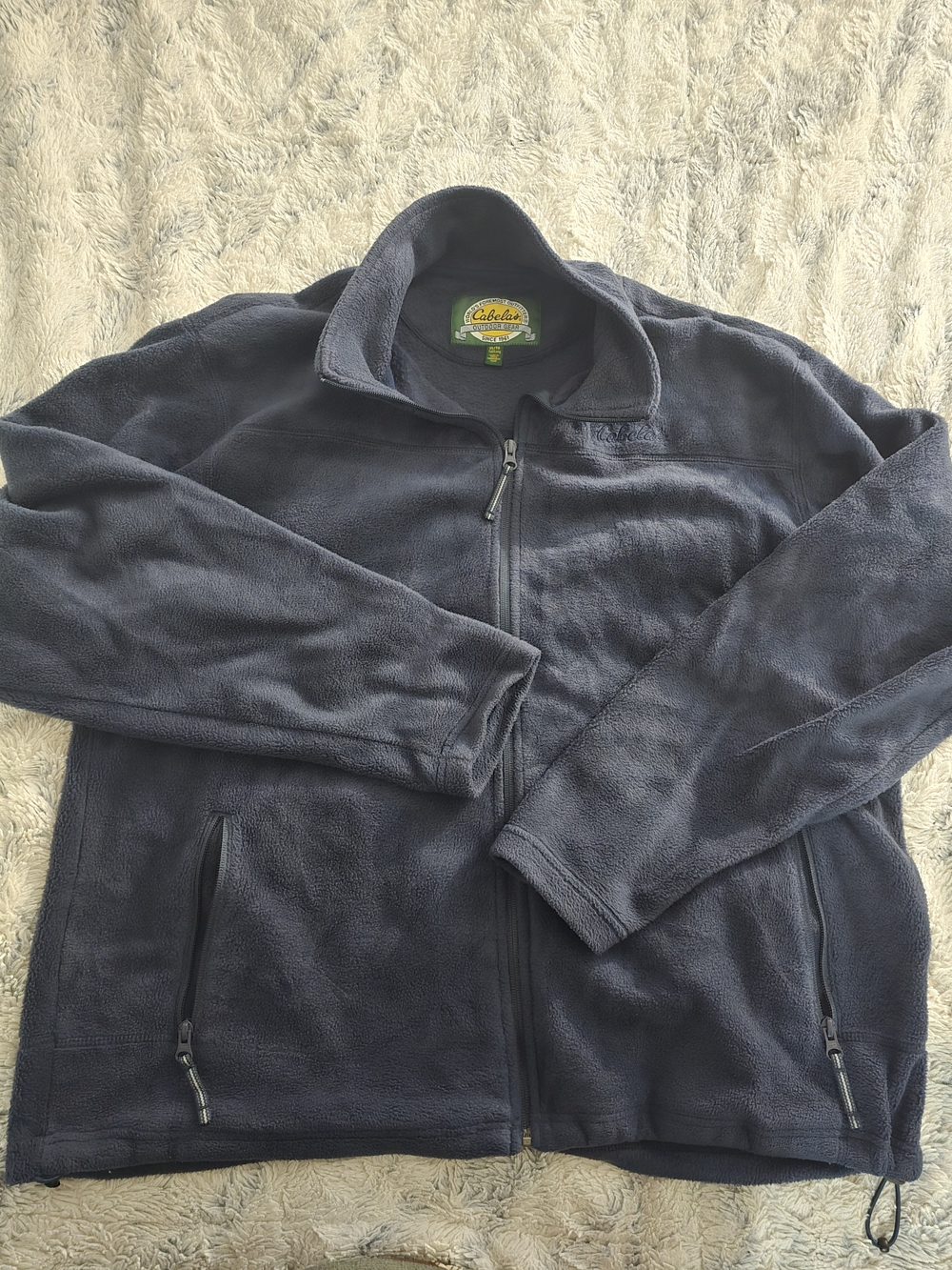 Cabela's Men's Navy Full-Zip Fleece Jacket - XL